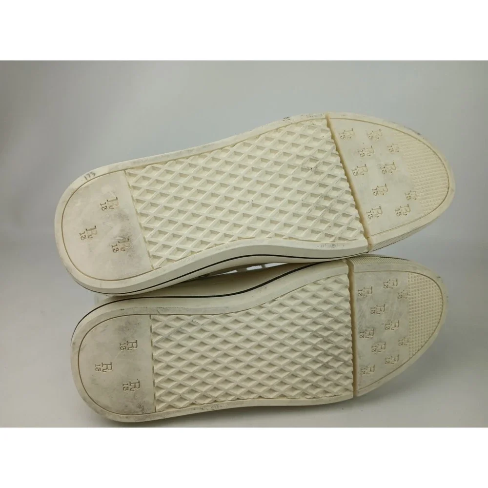 R13 Women's White Platform High Top Canvas Sneakers Shoes Size 10 - Picture 7 of 7